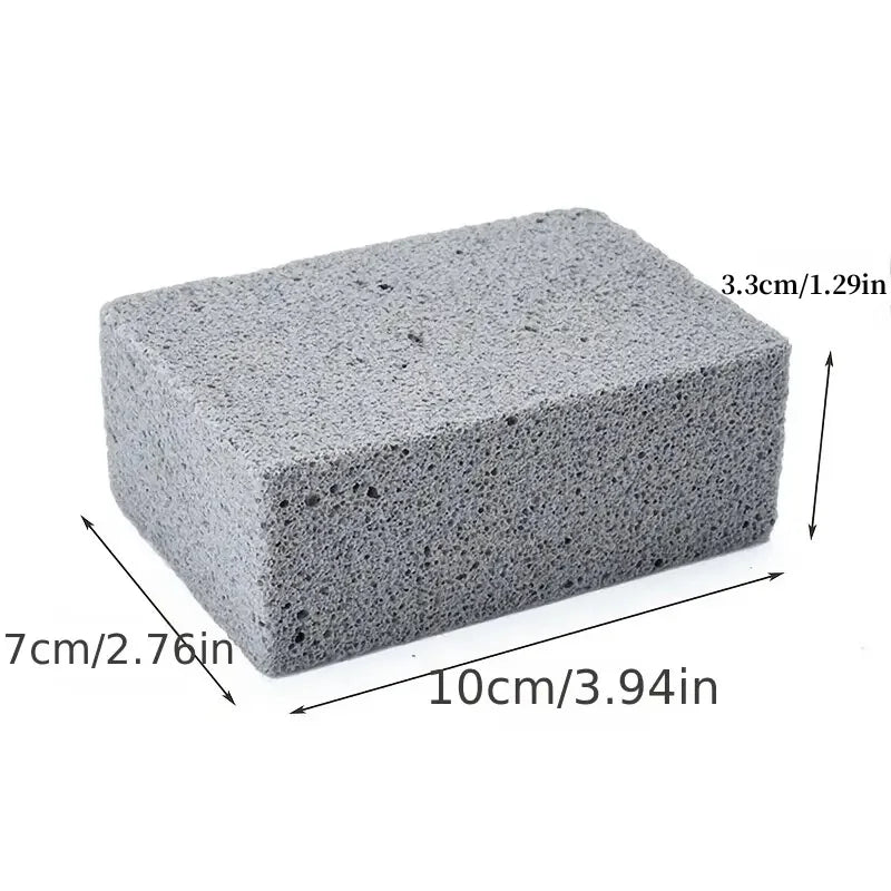 1Pc BBQ Grill Cleaning Brush Brick Block Barbecue Cleaning Stone Pumice Brick for Barbecue Rack Outdoor Kitchen BBQ Tools