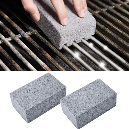 1Pc BBQ Grill Cleaning Brush Brick Block Barbecue Cleaning Stone Pumice Brick for Barbecue Rack Outdoor Kitchen BBQ Tools